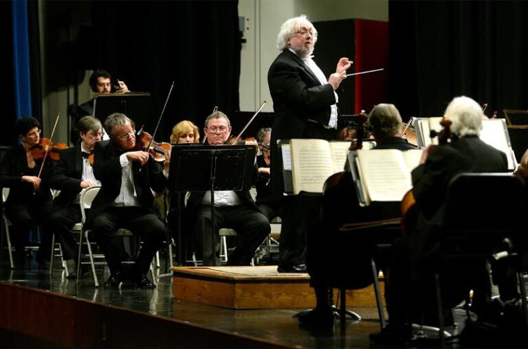 Music Director Jack Moore leads the Ambler Symphony Leonard Bernstein's Candide Overture, George Gershwin's Concerto in F for Piano and Orchestra and George Whitefield Chadwick's Symphonic Sketches Friday, April 11, 2014.